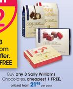 Sally Williams Chocolates-3's Per Pack