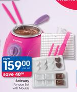 Safeway Fondue Set With Moulds - Per Set