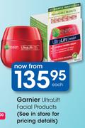 Garnier UltraLift Facial Products-Each