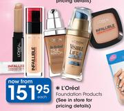 L'Oreal Foundation Products Each