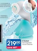 Sorbet Rechargeable Facial Cleanser Each