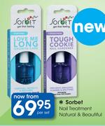 Sorbet Nail Treatment Natural & Beautiful-Per Set