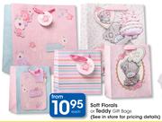 Soft Elorals Or Teddy Gift Bags Each