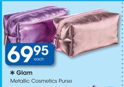 Glam Metallic Cosmetic Purse Each