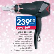 Vidal Sassoon 2000 Watt Hairdryer