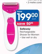 Safeway Rechargeable Shaver for Women