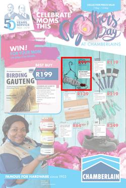 Chamberlains : Celebrate Moms This Mother's Day (7 May - 13 May 2018), page 1