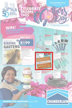 Chamberlains : Celebrate Moms This Mother's Day (7 May - 13 May 2018), page 1