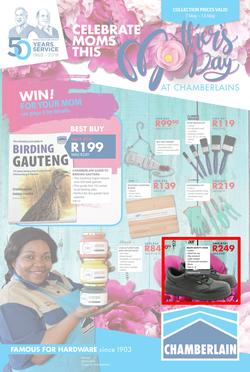 Chamberlains : Celebrate Moms This Mother's Day (7 May - 13 May 2018), page 1