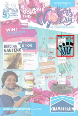 Chamberlains : Celebrate Moms This Mother's Day (7 May - 13 May 2018), page 1