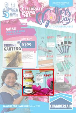 Chamberlains : Celebrate Moms This Mother's Day (7 May - 13 May 2018), page 1