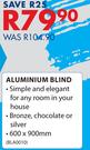 Aluminium Blind-600 x 900mm