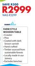 Farm Style Wooden Table