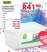 Addis 1.6Ltr Clearly Neat Storage Box