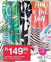 Special Microfibre Beach Towels 80 x 150cm 250gsm Each m