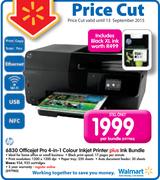 HP 6830 Officejet Pro 4-in-1 Colour Inkjet Printer plus Ink Bundle-Per Bundle