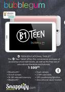 Bubblegum B1 Teen Educational Tablet
