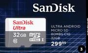 Sandisk 32GB Ultra Android Micro SD 80 Mbs C10