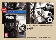 PS4 Tom Clancy's Rainbow Siege: Six