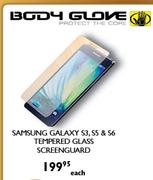 Body Glove Samsung Galaxy S3, S5 & S6 Tempered Glass Screenguard-Each