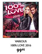 Various 100% Love 2016 CD