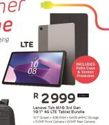 Lenovo Tab M10 3rd Gen 10.1" 4G LTE Tablet Bundle