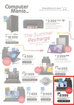 Computer Mania : The Summer Recharge (01 January - 31 January 2024 While Stocks Last), page 1
