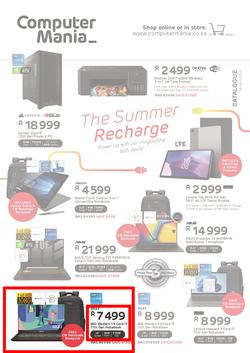 Computer Mania : The Summer Recharge (01 January - 31 January 2024 While Stocks Last), page 1