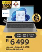 Lenovo Ideapad 3 AMD Athlon Notebook
