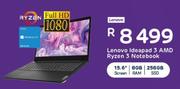 Lenovo Ideapad 3 AMD Ryzen 3 Notebook
