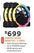 Cougar Vortex VK120 ARGB Fan-3 Pack