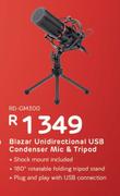 Redragon Blazer Unidirectional USB Condenser Mic & Tripod RD-GM300