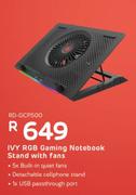 Redragon IVY RGB Gaming Notebook Stand With Fans RD-GCP500