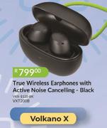 Volkano X True Wireless Earphones With Active Noise Cancelling Black VKX-1120-BK VXT200B