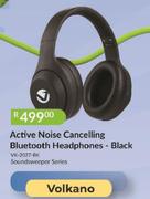 Volkano Active Noise Cancelling Bluetooth Headphones Black VK-2027-BK