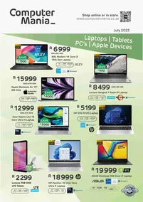 Computer Mania : Laptops (01 July - 31 July 2025)