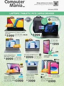 Computer Mania : Laptops, Tablets, PC's & Apple Devices (01 January - 31 January 2026)