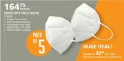 KN95/FFP2 Face Mask 1336932 Pack Of 5-Per Pack