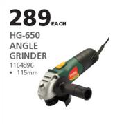 Ryobi HG-650 Angle Grinder 115mm-Each
