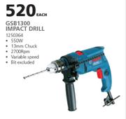 Bosch GSB1300 Impact Drill-Each