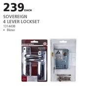 Sovereign 4 Lever Lockset Blister-Each