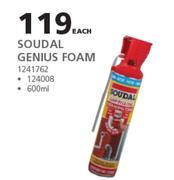 Soudal Genius Foam-600ml Each