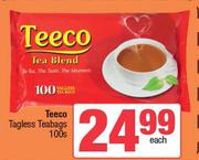 Teeco Tagless Teabags-100's Pack