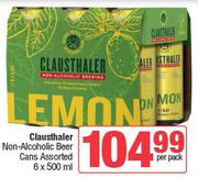 Clausthaler Non-Alcoholic Beer Cans Assorted-6 x 500ml Per Pack