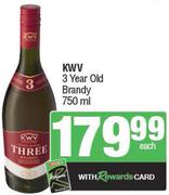 KWV 3 Year Old Brandy-750ml