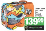 Chillers Punch Spirit Cooler Cans Assorted-6 x 440ml Per Pack