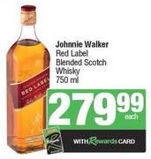 Johnnie Walker Red Label Blended Scotch Whisky-750ml