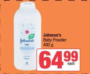 Johnson's Baby Powder-400g