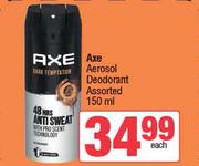 Axe Aerosol Deodorant Assorted-150ml
