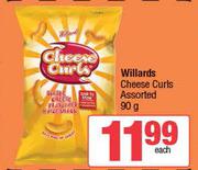 Willards Cheese Curls Assorted-90g